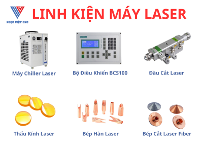Top 9 Phụ Kiện Máy Cắt Laser Quan Trọng Nhất Cho Máy Cắt Laser Fiber CNC – Ngọc Việt CNC